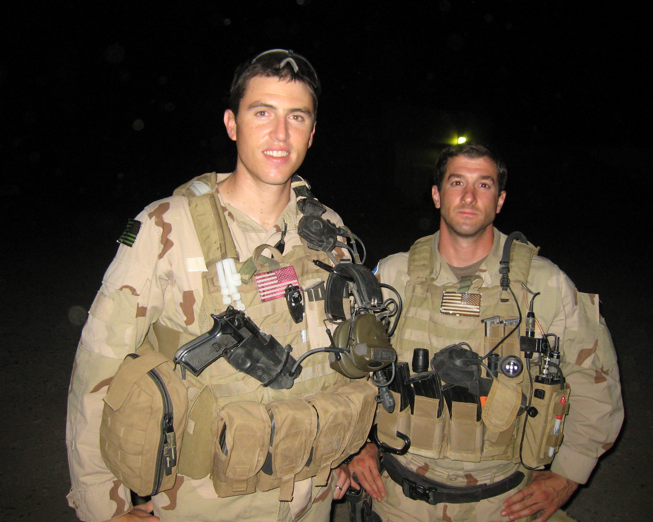 army soldiers wearing uniforms with backwards flag patches