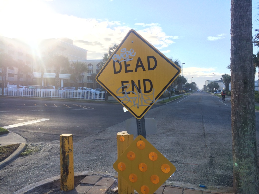 Dead End Sign_Jax Beach